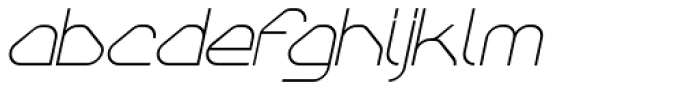 Sylar Thin Italic Font LOWERCASE