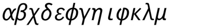 Symbol Monospaced Font LOWERCASE