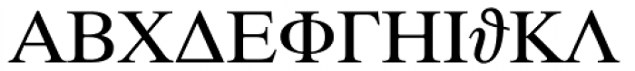 Symbol Proportional Font UPPERCASE