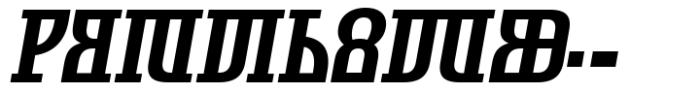 Symbolum Extra Bold Italic Font UPPERCASE