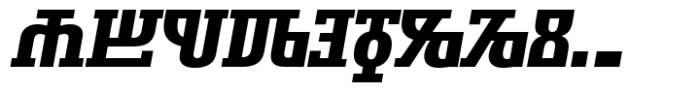 Symbolum Extra Bold Italic Font LOWERCASE