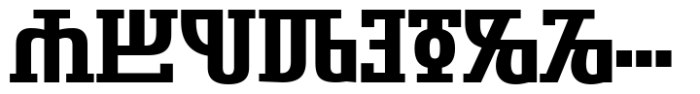 Symbolum Heavy Font UPPERCASE