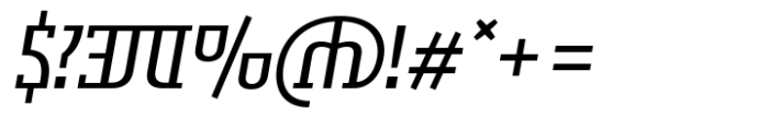 Symbolum Italic Font OTHER CHARS