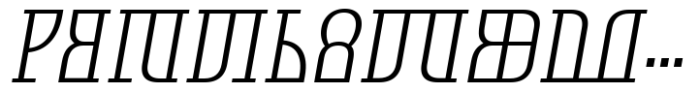 Symbolum Light Italic Font UPPERCASE