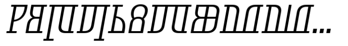 Symbolum Light Italic Font LOWERCASE