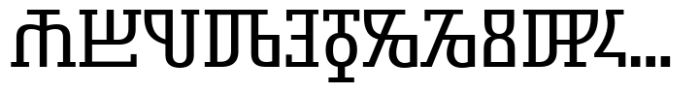 Symbolum Regular Font LOWERCASE