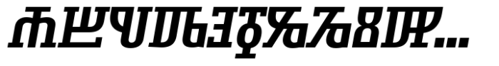 Symbolum Semi Bold Italic Font LOWERCASE