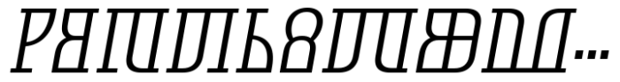 Symbolum Semi Light Italic Font UPPERCASE