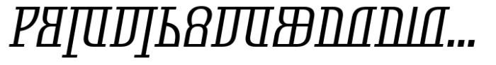 Symbolum Semi Light Italic Font LOWERCASE