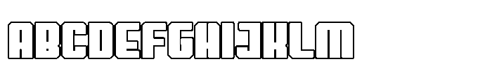 Symet Black Outline Font UPPERCASE