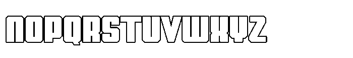Symet Black Outline Font UPPERCASE