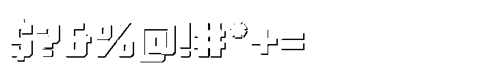 Symet Black Shadow Font OTHER CHARS