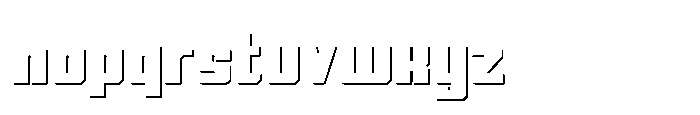 Symet Black Shadow Font LOWERCASE