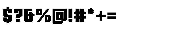 Symet Black Font OTHER CHARS