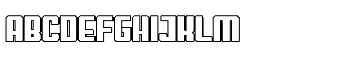 Symet Bold Outline Font UPPERCASE