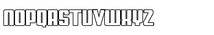 Symet Bold Outline Font UPPERCASE