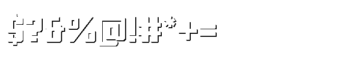 Symet Bold Shadow Font OTHER CHARS