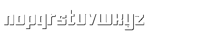Symet Bold Shadow Font LOWERCASE