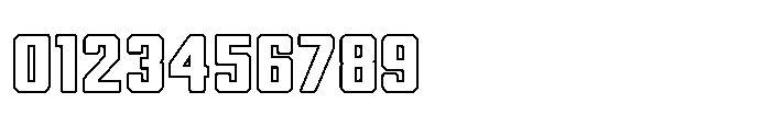 Symet Medium Outline Font OTHER CHARS