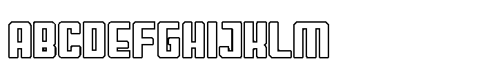Symet Medium Outline Font UPPERCASE
