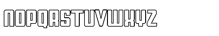 Symet Medium Outline Font UPPERCASE