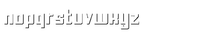 Symet Medium Shadow Font LOWERCASE