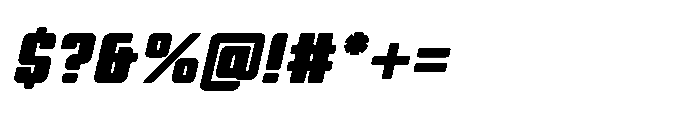 Symet Rounded Black Oblique Font OTHER CHARS