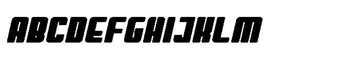 Symet Rounded Black Oblique Font UPPERCASE