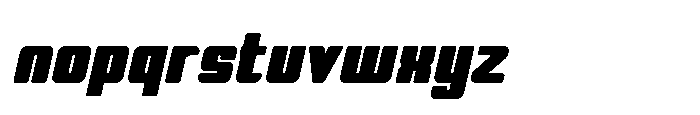 Symet Rounded Black Oblique Font LOWERCASE