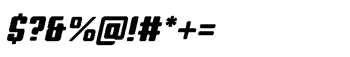 Symet Rounded Bold Oblique Font OTHER CHARS