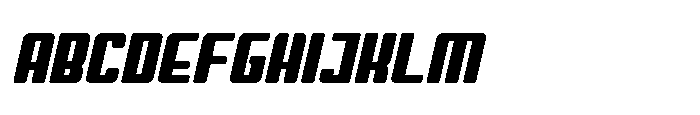 Symet Rounded Bold Oblique Font UPPERCASE