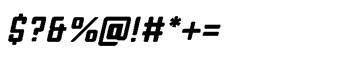 Symet Rounded Oblique Font OTHER CHARS