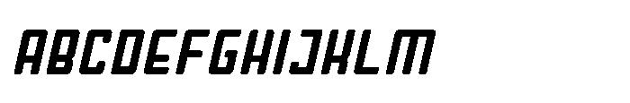 Symet Rounded Oblique Font UPPERCASE