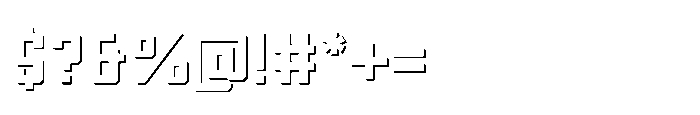 Symet Shadow Font OTHER CHARS