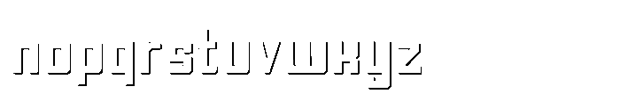 Symet Shadow Font LOWERCASE