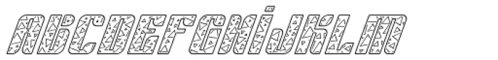 Sympathetic 15 Triangle Line Italic Font LOWERCASE