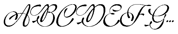 Symphonie Calligraphy Font UPPERCASE