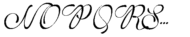 Symphonie Calligraphy Font UPPERCASE