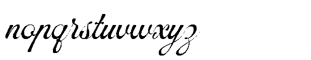 Symphonie Calligraphy Font LOWERCASE