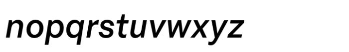 Symphonie Grotesque Medium Italic Font LOWERCASE