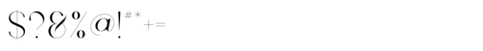 Symphony Fusion Regular Font OTHER CHARS