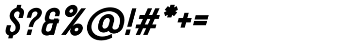 Symphony Fusion Sans Black Italic Font OTHER CHARS