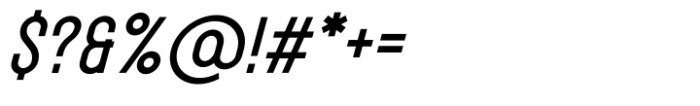 Symphony Fusion Sans Bold Italic Font OTHER CHARS