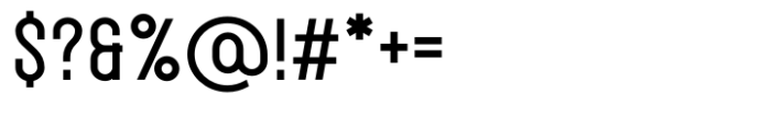 Symphony Fusion Sans Bold Font OTHER CHARS
