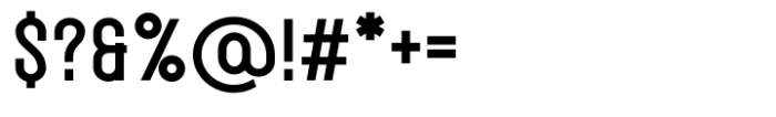 Symphony Fusion Sans Ex Bold Font OTHER CHARS