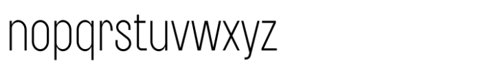 Symphony Fusion Sans Ex Light Font LOWERCASE