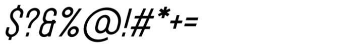 Symphony Fusion Sans Italic Font OTHER CHARS