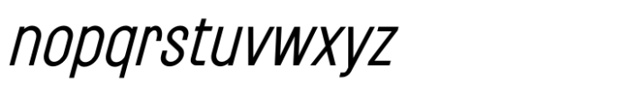 Symphony Fusion Sans Italic Font LOWERCASE