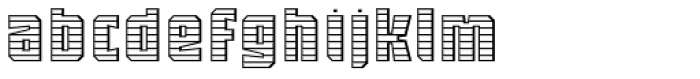 Sync Engraved 7 Font LOWERCASE