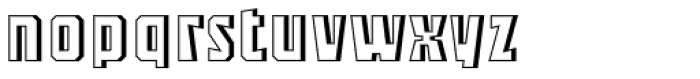 Sync Engraved Deep Font LOWERCASE